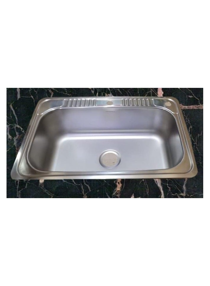 Shams Kitchen sink 80 x 50 cm with accessories - Image 3